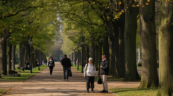mensen in het park